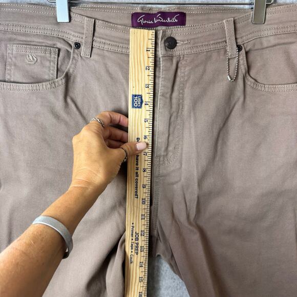 Gloria Vanderbilt Tan Jeans Women’s Size 16 Straight Leg Stretch Casual Comfort - Picture 7 of 11